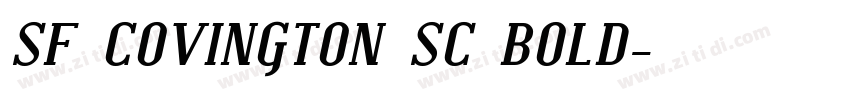 SF COVINGTON SC BOLD字体转换